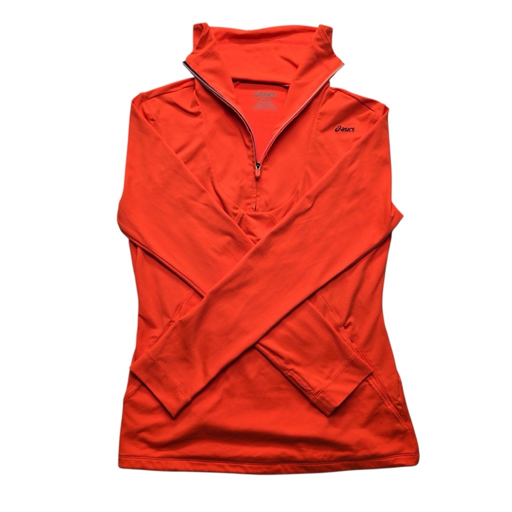 ASICS Athleisure Running 1/4‎ Zip Pullover Orange Women’s M